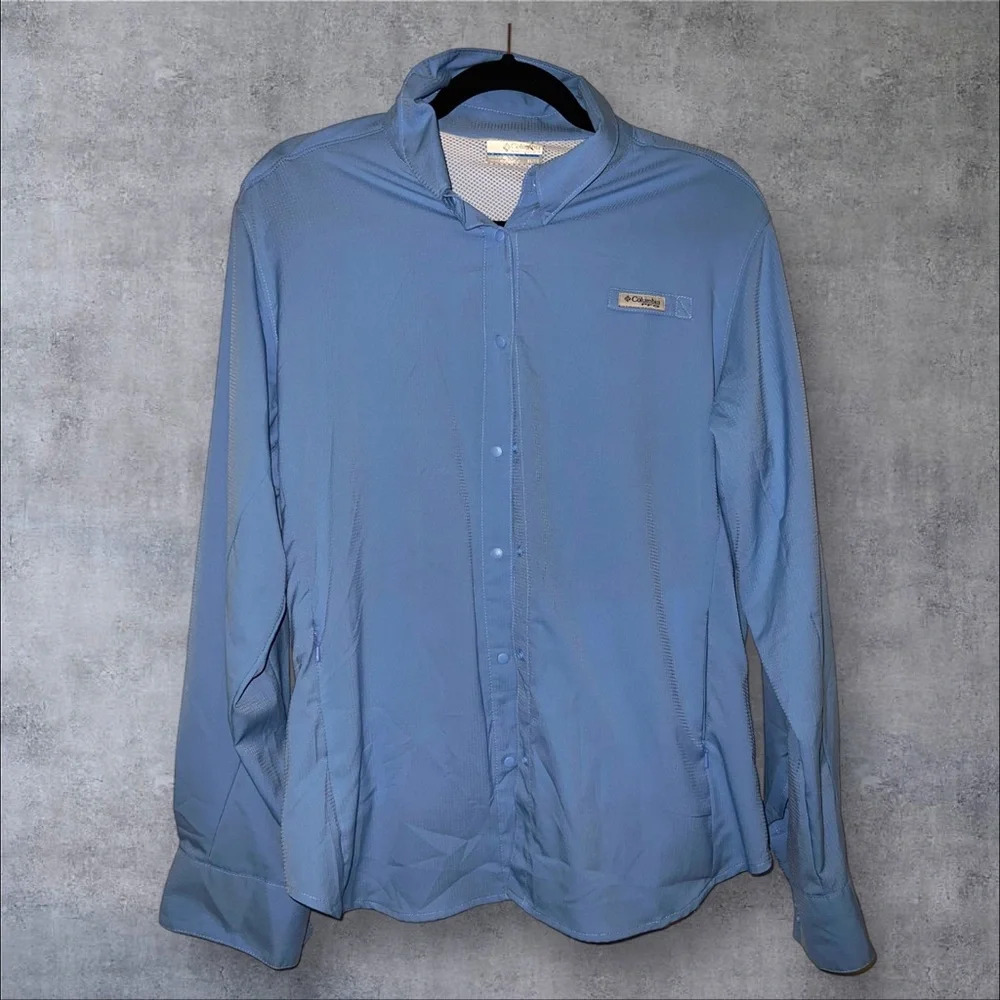 Columbia PFG Blue Button-Up Shirt size‎ XL